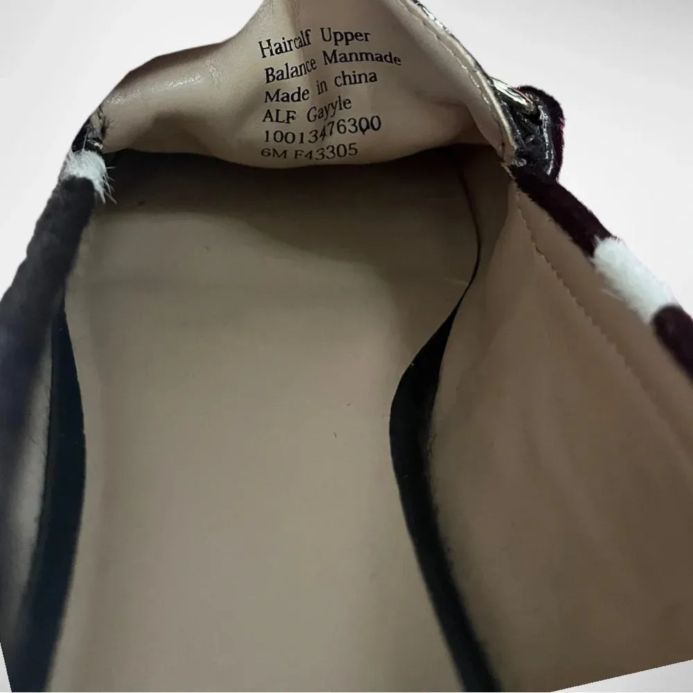 ALFANI Step N Flex Calf Hair Loafers With Brass‎ Horse Bit Detail Size 6 | EUC White - Image 10