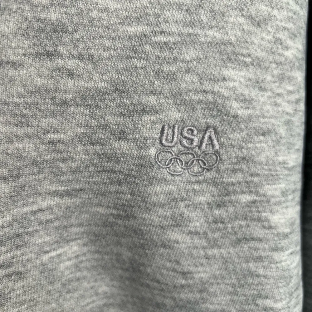 Vintage USA Olympics Heathered Grey Crewneck Pullover Sweatshirt | XL Gray - Image 3