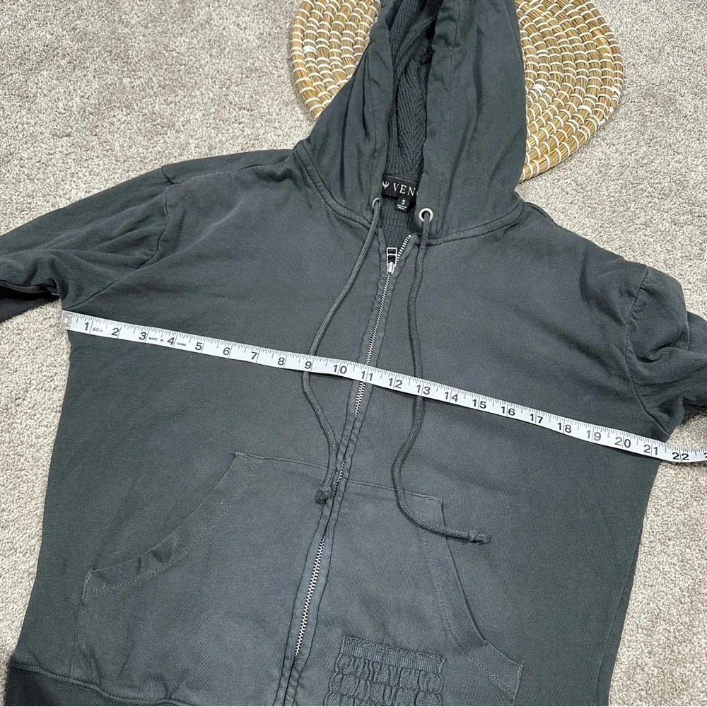 Venor Women’s Full Zip Hoodie Jacket Dark Gray Cotton Drawstring Hunting Size S - Image 13