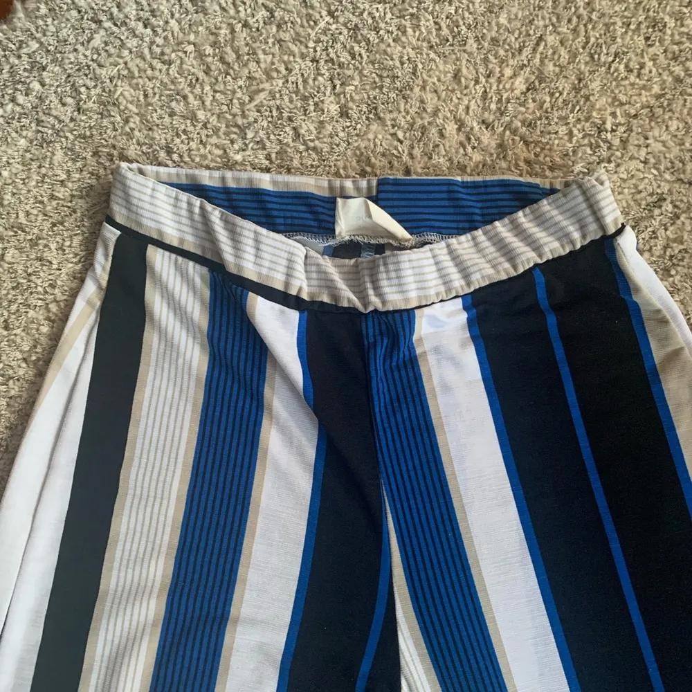 Olive Tree | horizontal stripe wide leg pants - Image 6