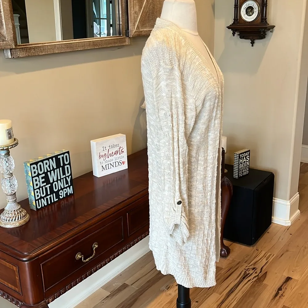 Comfy Long Cotton Cardigan Sweater - Image 7