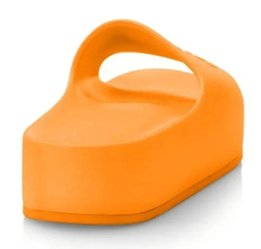 Balenciaga Mono Logo Platform Pool Slides Sandals - Image 4