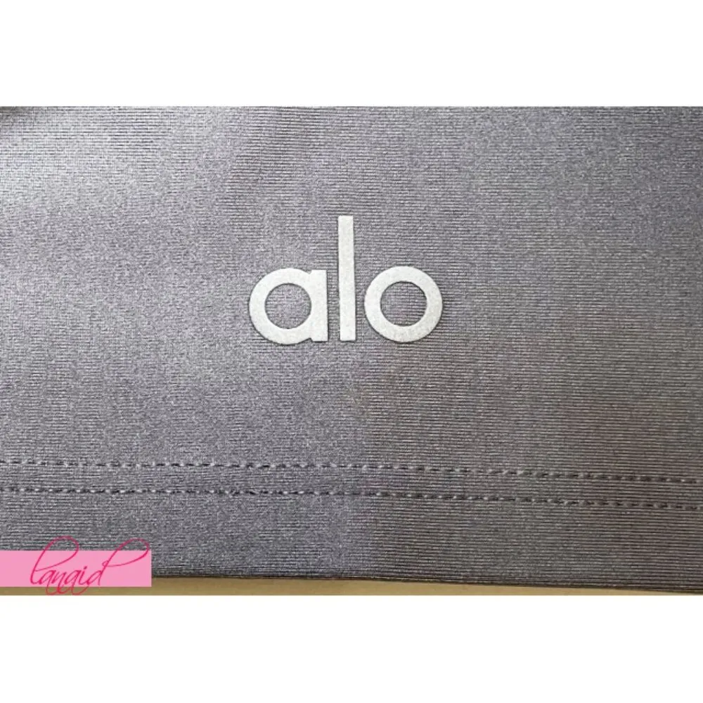 Alo Airlift Advantage Racerback Bra Fog Padded Sports Tank Exercise Crop Top XS - Image 7