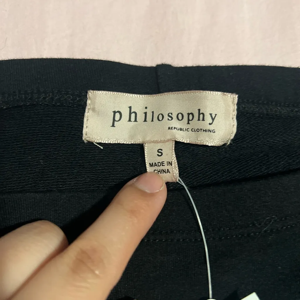 Philosophy Black Leggings - Image 2