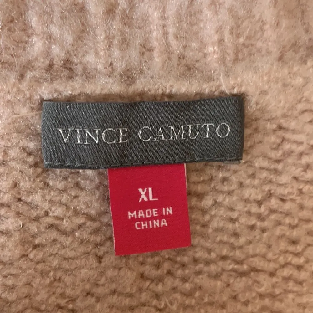 Vince Camuto Umbra Forest Pink Shadow Striped Sweater Size XL - Image 4