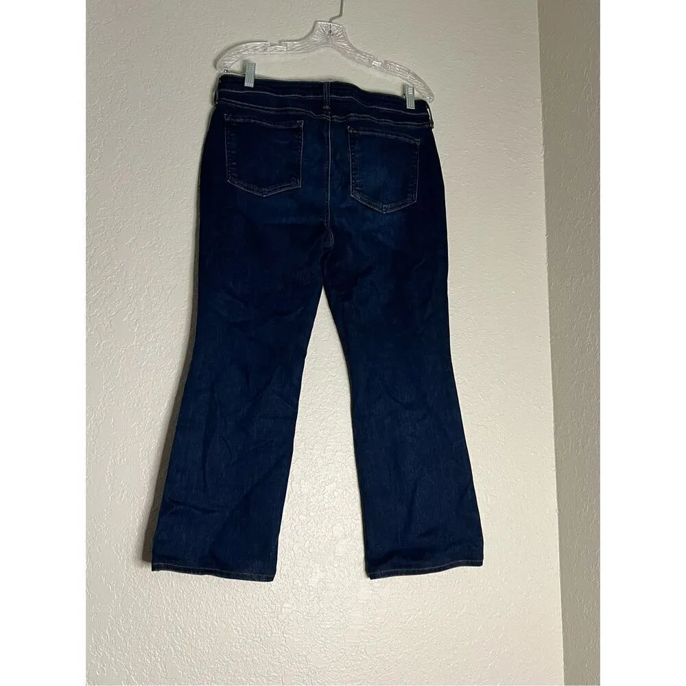 NYDJ Jeans Womens Size 12  P Barbara Bootcut Dark Wash High Rise Tummy Tuck USA - Image 2