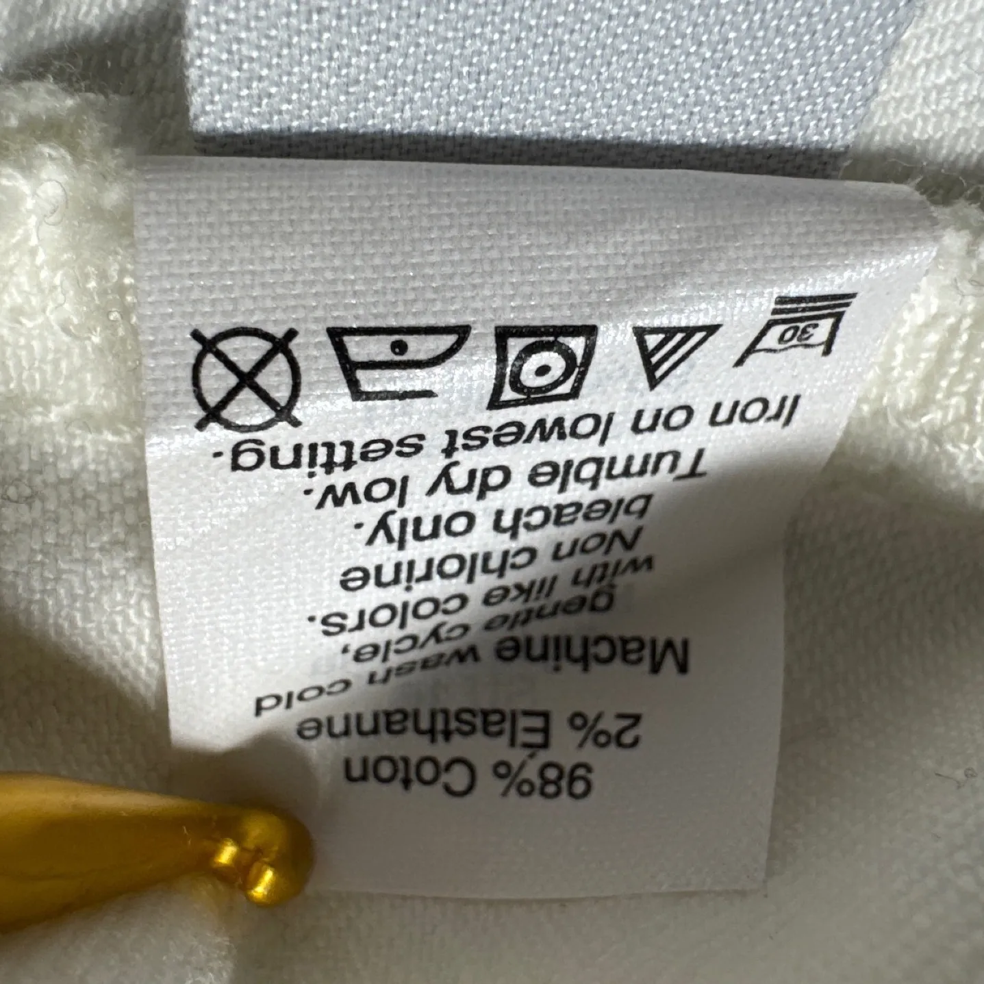 Madewell White Button Front Denim Mini Skirt Size 26 - Image 5