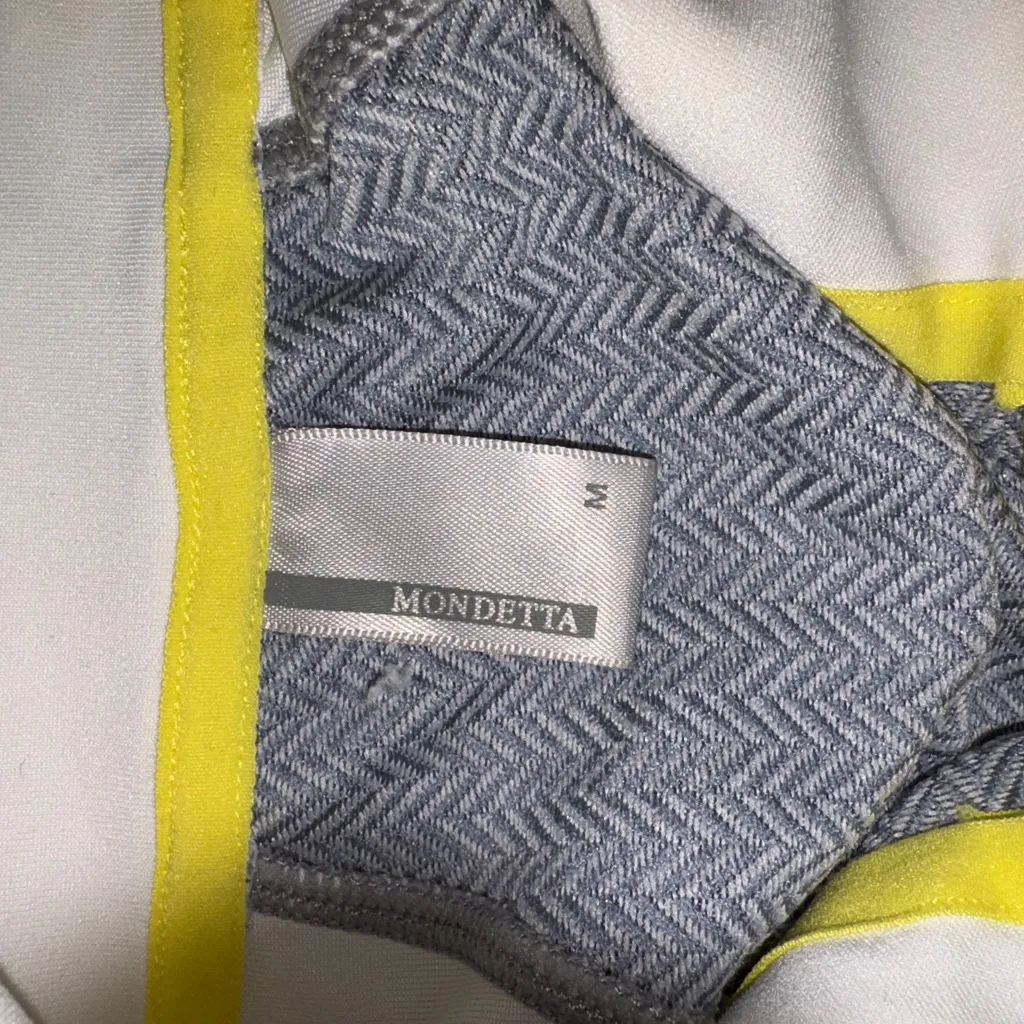 Mondetta Gray and White Pullover with Yellow Trim - Image 6
