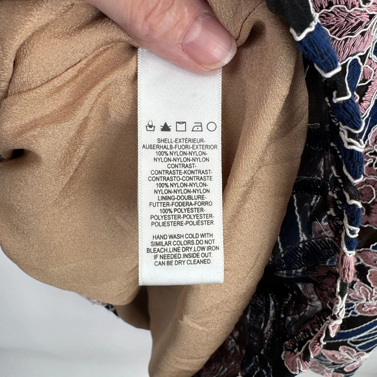 Dress The Population XS Sheer Floral Embroidered Sleeveless Party Cocktail Dress - Image 10