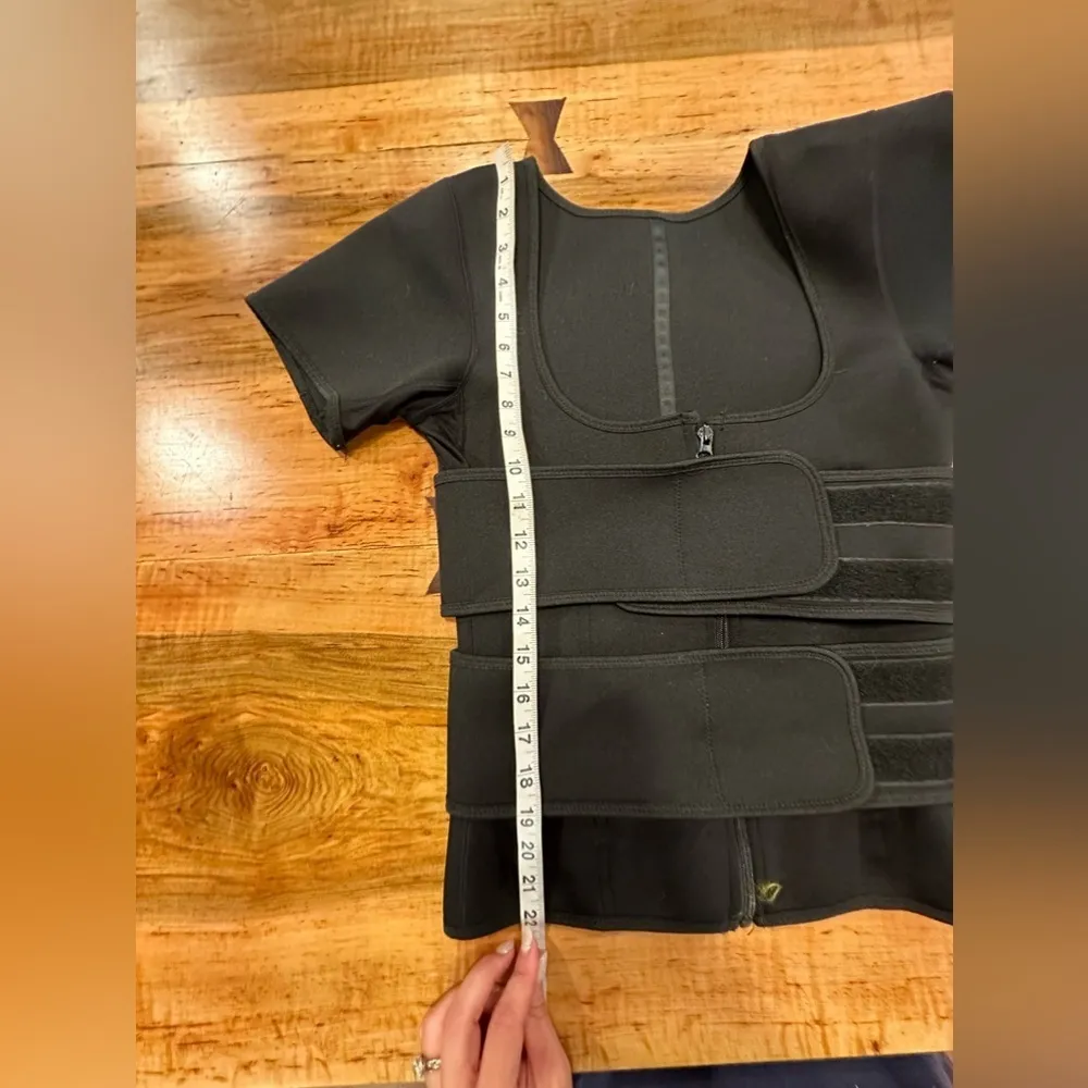 EUC Nebility Womens' Sauna Sweat Vest Weight Loss Workout Waist Trainer Black Size M - Image 9