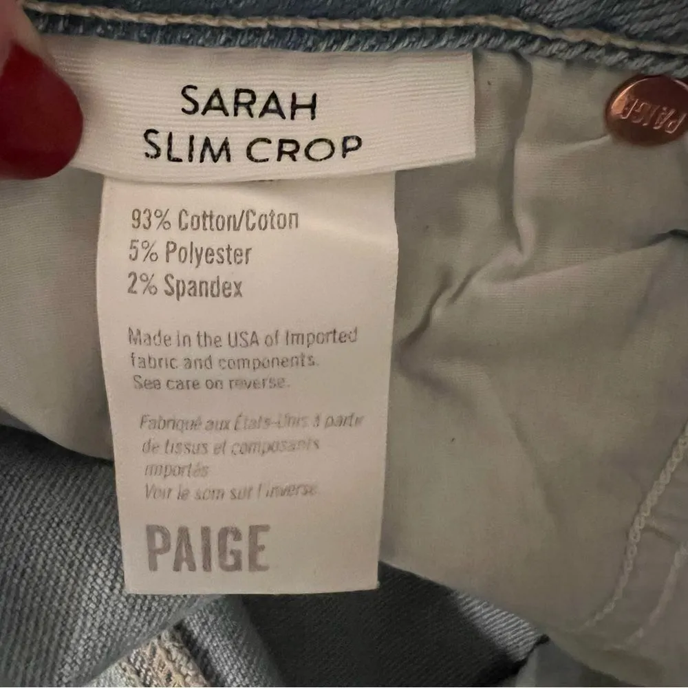 Anthropologie | Paige Sarah Ultra High-Rise Slim Jeans NWT Size 30 - Image 6