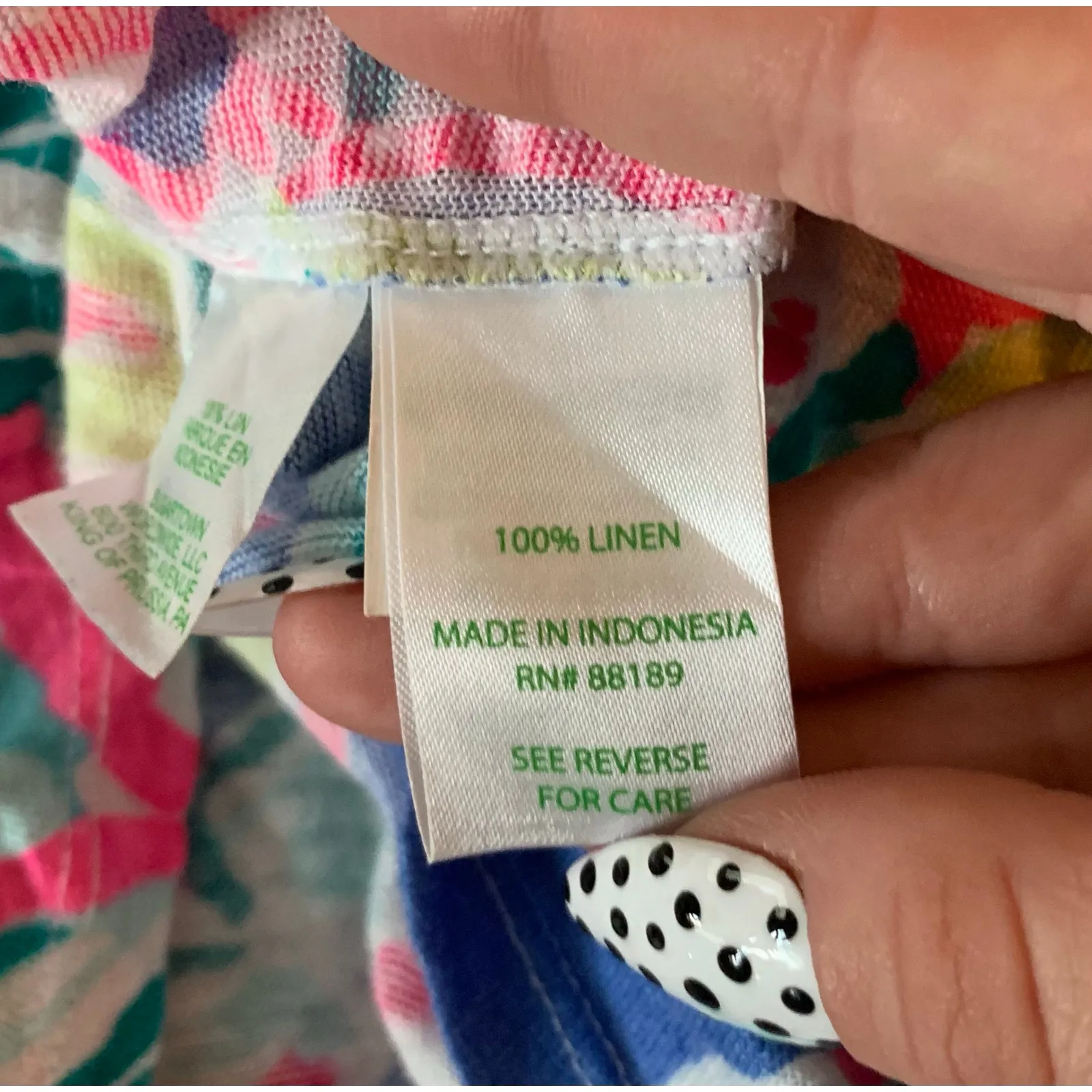 Lilly Pulitzer Iris Blue Casa Azul Hartwell Boxy Linen Floral Tee - Image 6