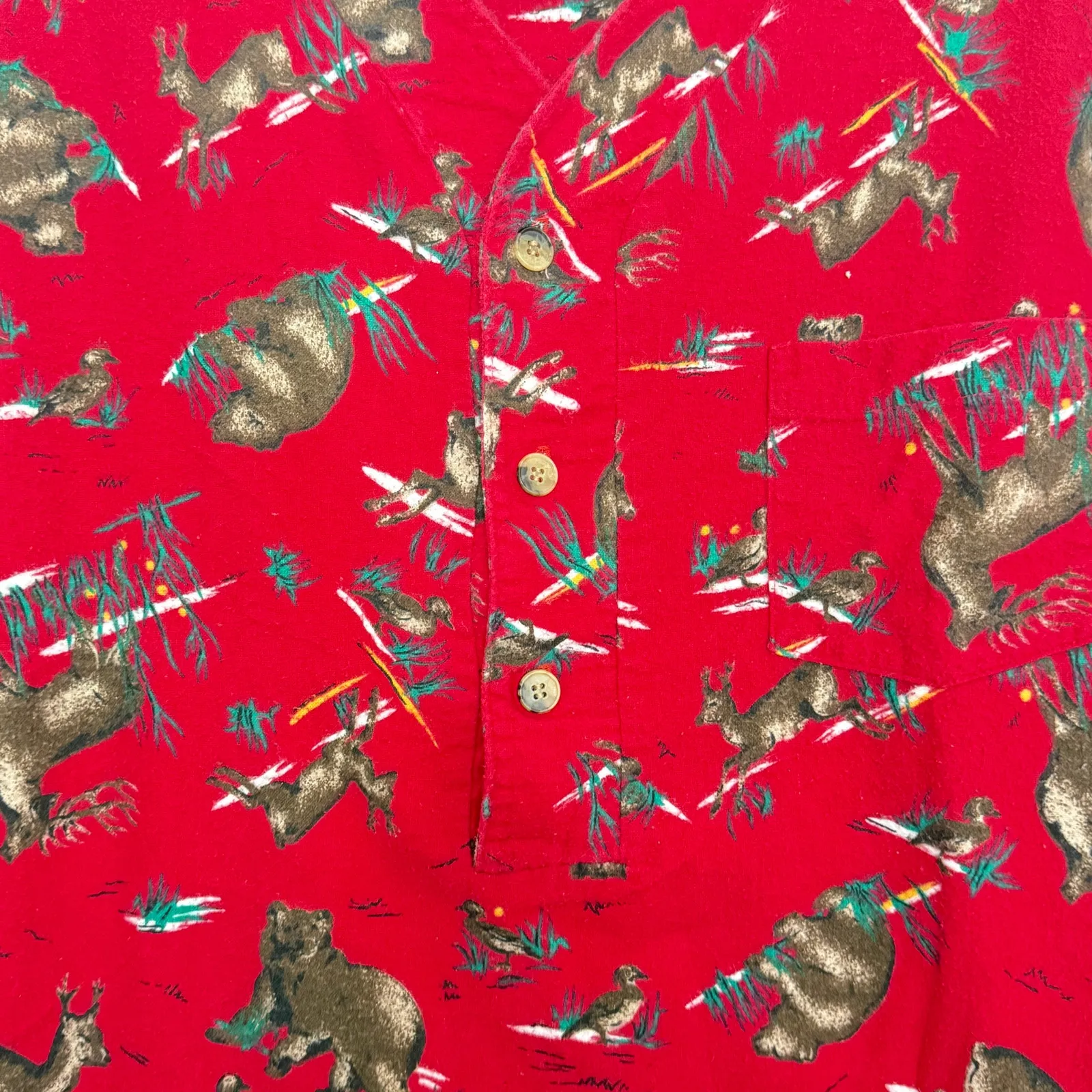 Vintage St. John's Bay Animal Print Night Pajama Gown Size S/M Sleepwear Lounge‎ - Image 4