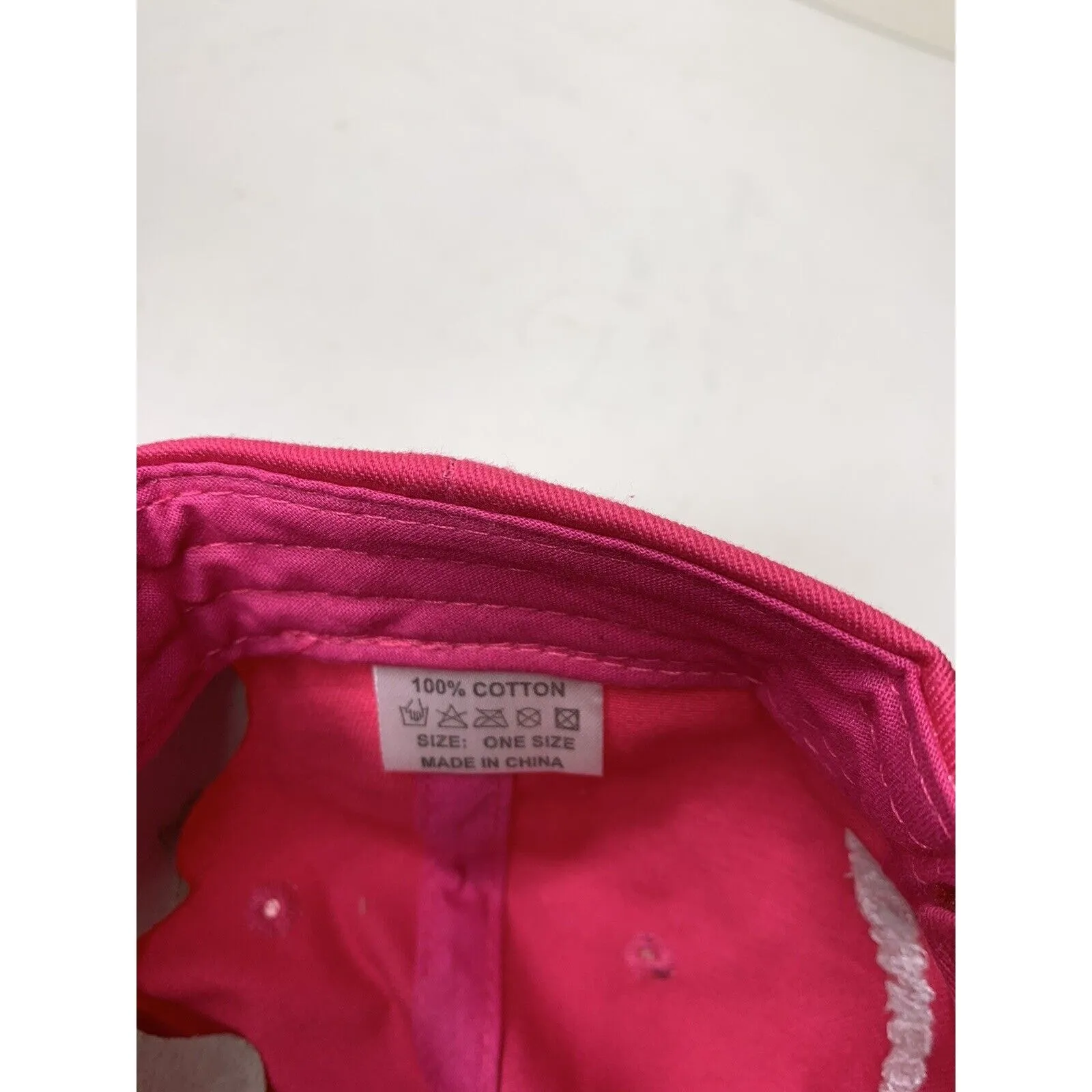 The Hangout Gulf Shores Alabama Pub Bar Hat Cap Pink New Flawed - Image 11