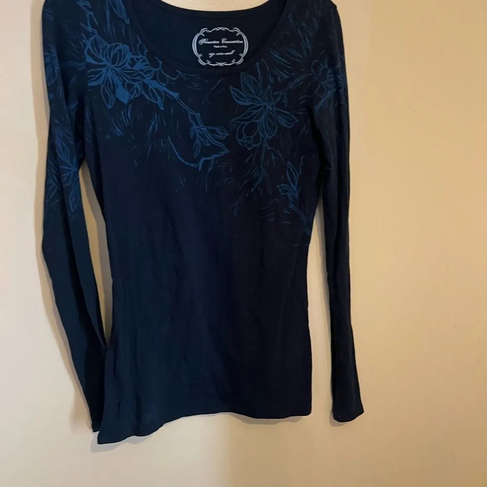 Peruvian connection navy blouse xs - Image 4