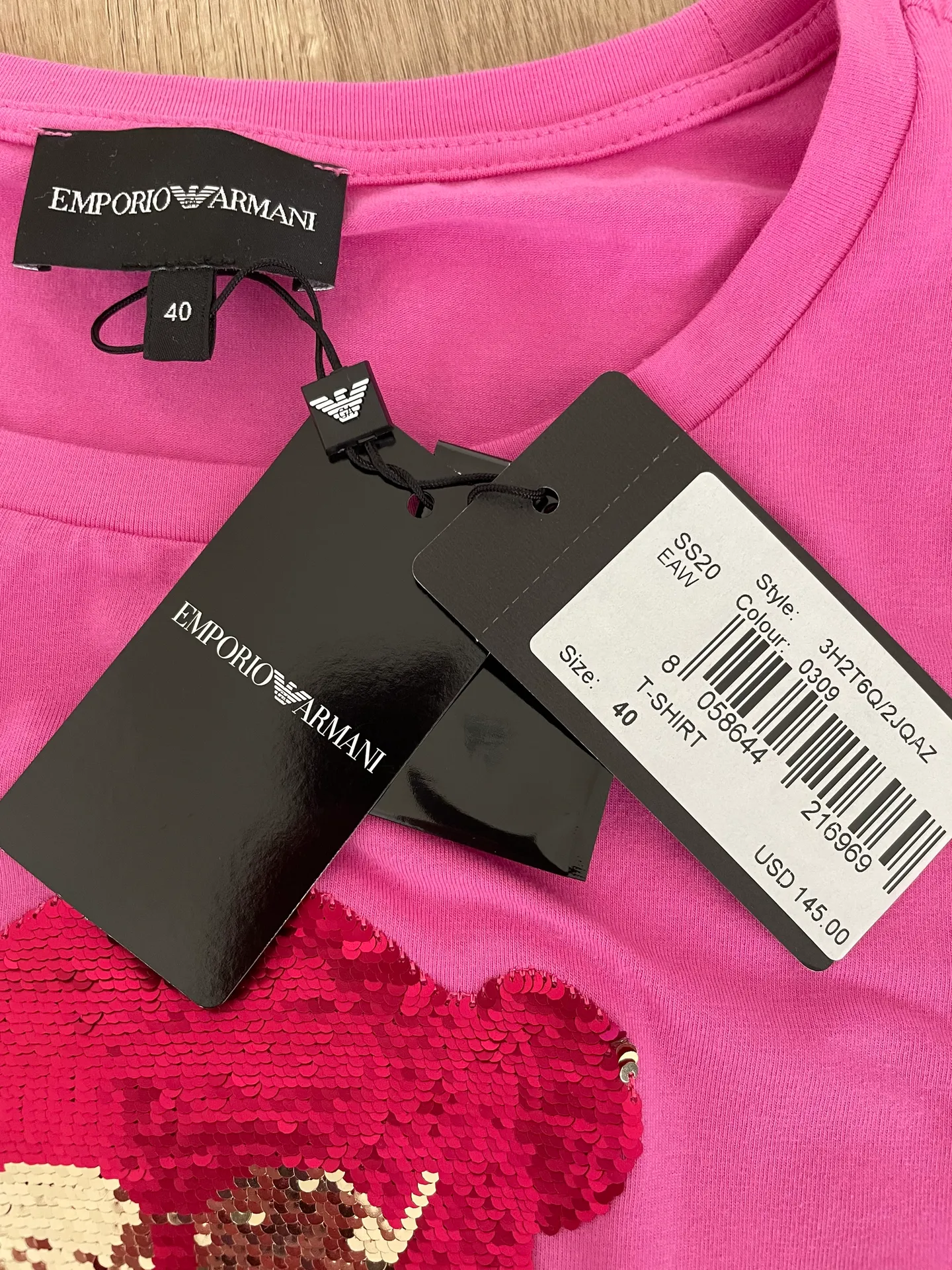 Emporio Armani Manga Bear T-shirt Tee Top sz EU40 NWT - Image 4