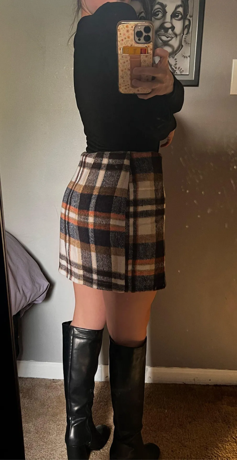 Plaid Mini Skirt Multiple - Image 2