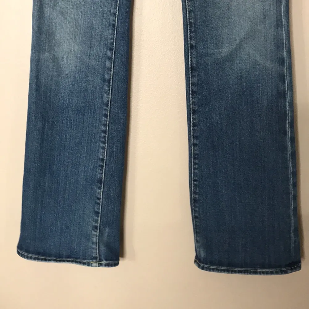7 for all mankind medium wash bootcut jeans size 27 - Image 4
