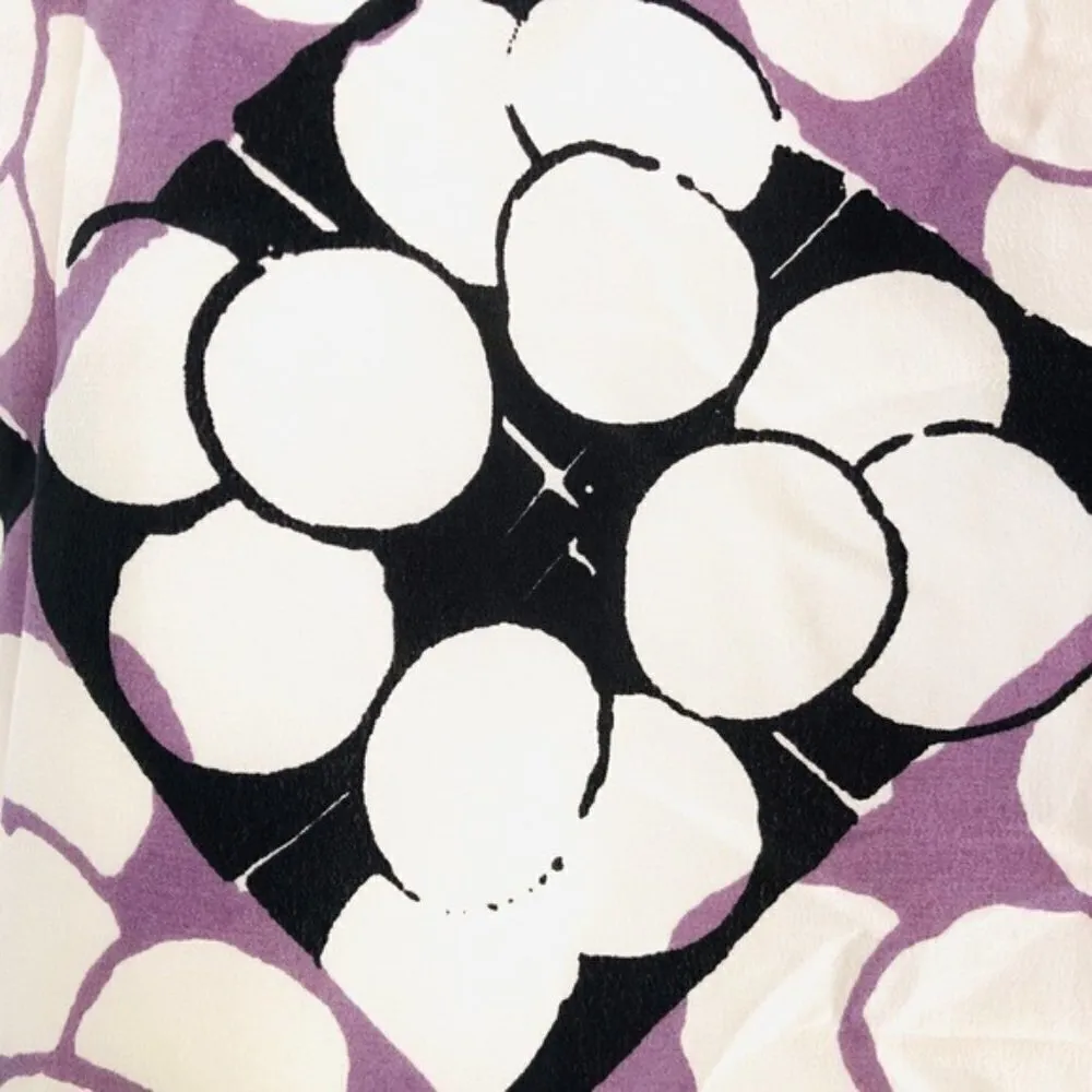 Anthropologie Floreat Skirt 6 Silk Embellished Ocean Mist Dot Circles - Image 6