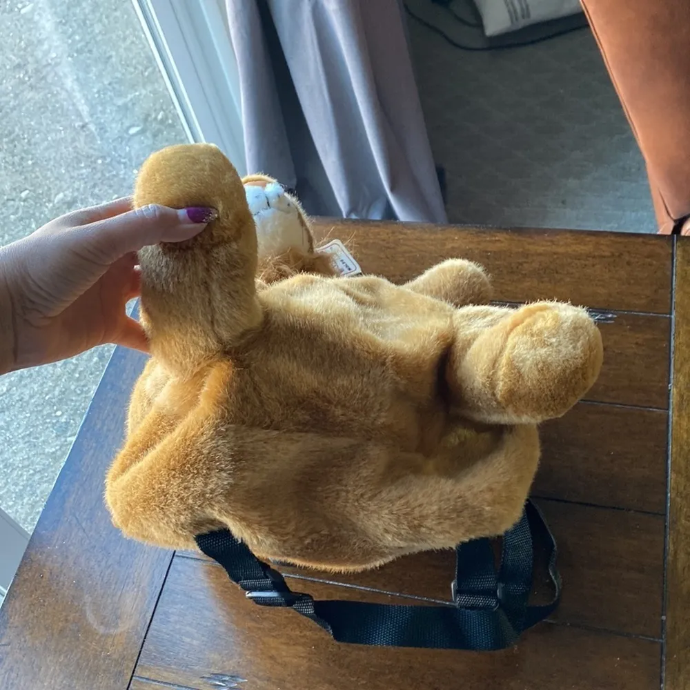 Vintage SKM plush lion backpack dead stock festival - Image 5