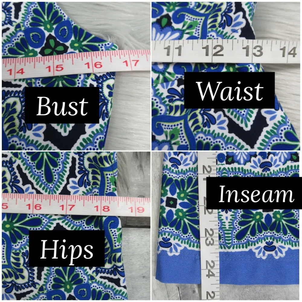 TOMMY BAHAMA Nassau Print Tassel Wide Leg Sleeveless Jumpsuit Stretch Knit XS - Image 11