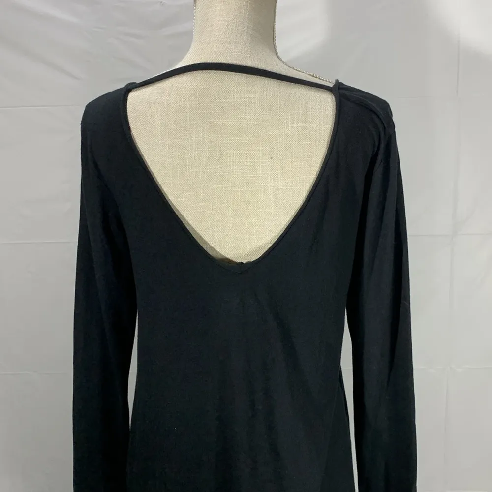 Victoria’s Secret Tease Black Nightshirt Pajama Top Long Sleeve Size Small - Image 9