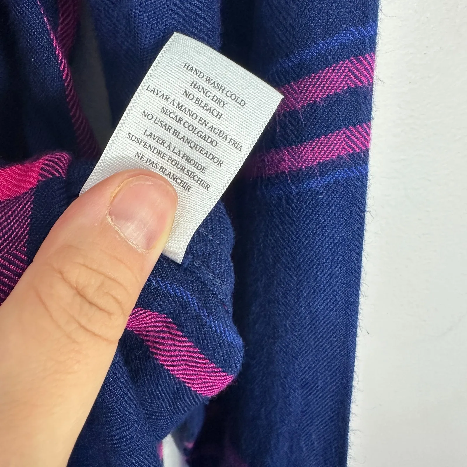 Rails Hunter Shirt Womens XS Navy Plaid Button‎ Preppy Indie Sleaze Y2K Grunge - Image 6