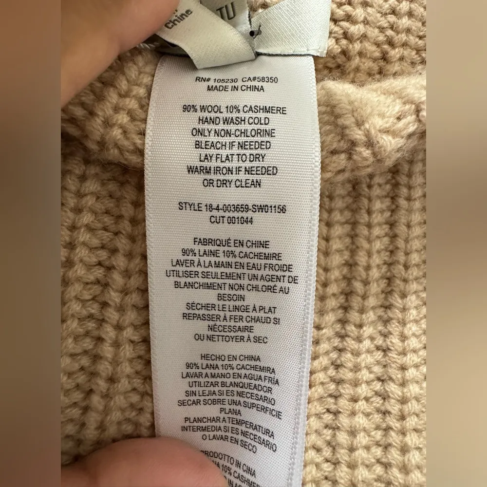 Joie Marica Wool Cashmere Infinity Cowl Neck Scarf Snood Soft Camel $148 NWT - Image 5