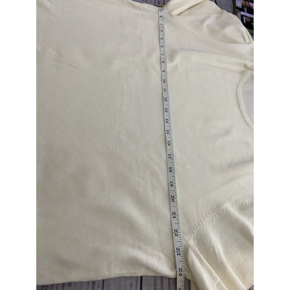 Cato Long Sleeve Sweater Women Plus 22/24W Ivory Boat Neck Rayon Nylon Stretch - Image 6