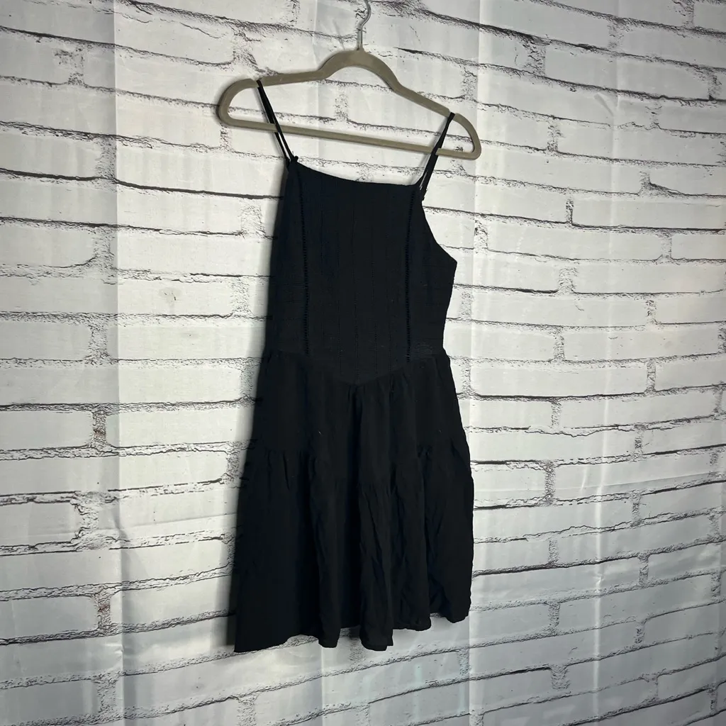 Wild Fable Black Tiered Mini Dress M Y2K Streetwear Skater Ruffle Summer Casual - Image 2