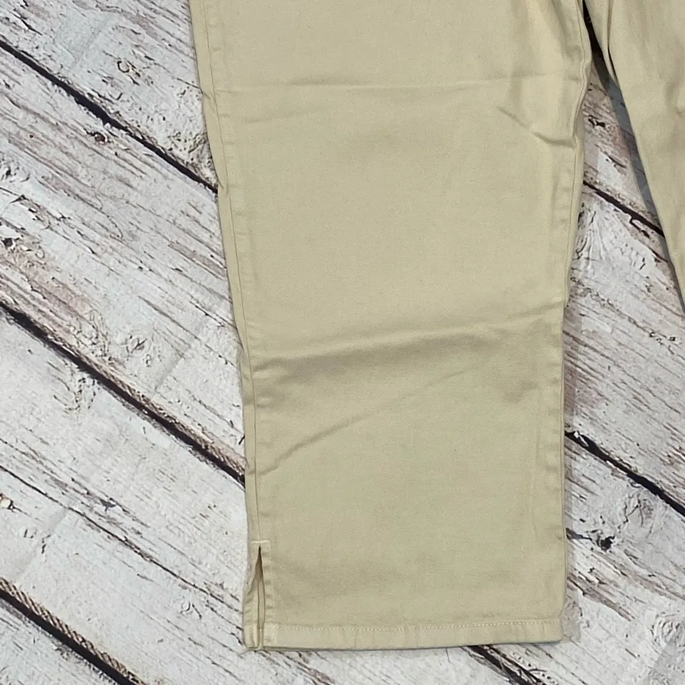 NYDJ Cropped Jeans Tan-16 - Image 3