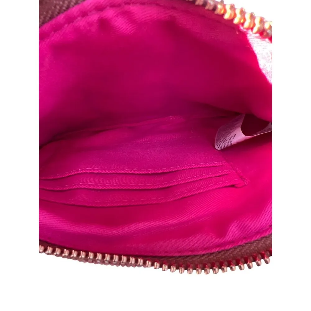 Old Navy Llama Corduroy Wristlet Dusty Rose Zip Closure Inside Slip Pockets NWOT - Image 4