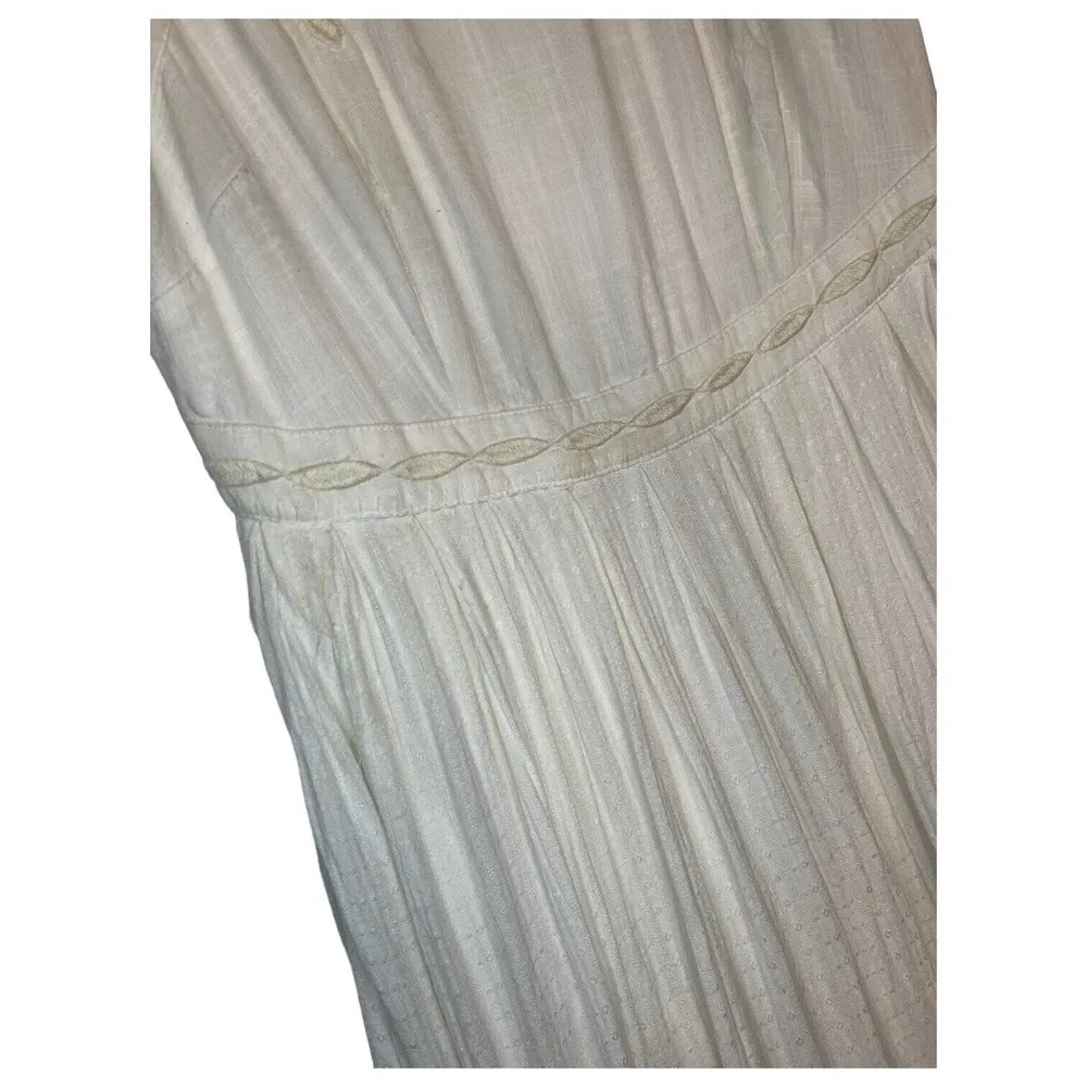 Free People Womens 4 Birds Of A Feather Embroidered Sleeveless Dress Ivory - Image 12