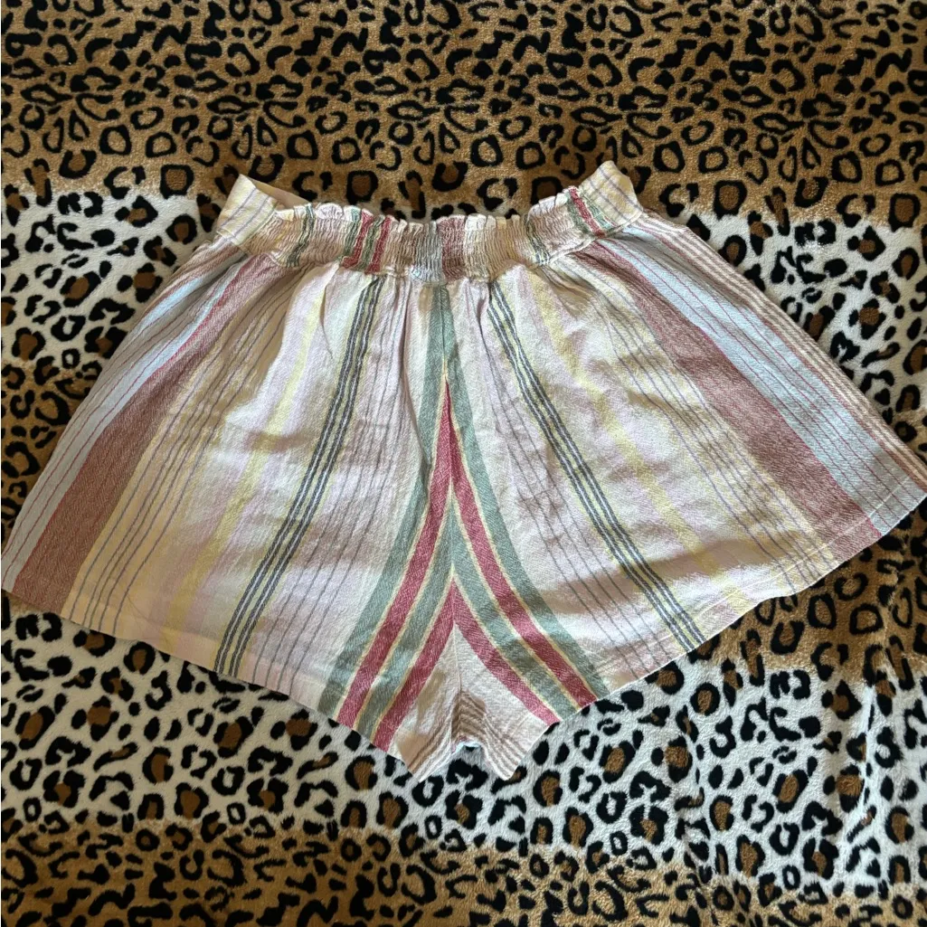 Becca  High Waist Striped Shorts - Multicolor - Image 3