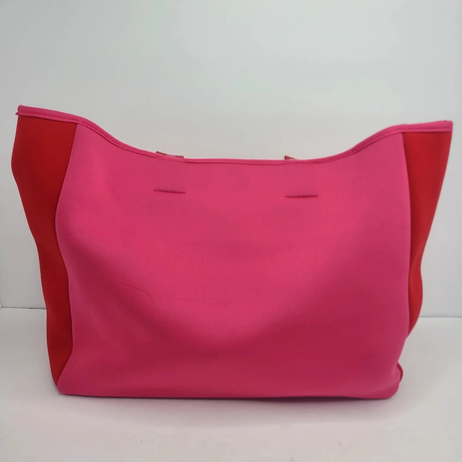Summersalt Pink/Red Beach Tote Bag Neoprene Water Resistant‎ - Image 3