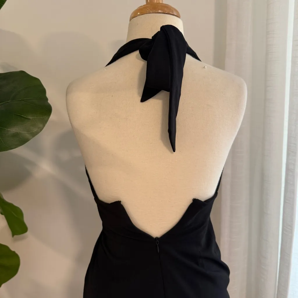 Dress The Population | Vanessa Halter Body-Con Midi Dress - Image 5