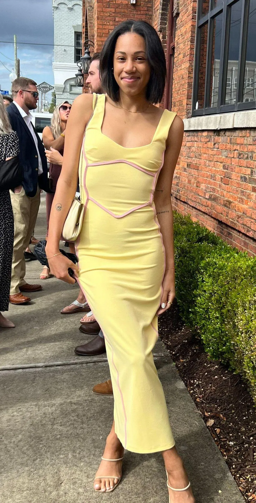 Yellow Midi Dress - Image 3