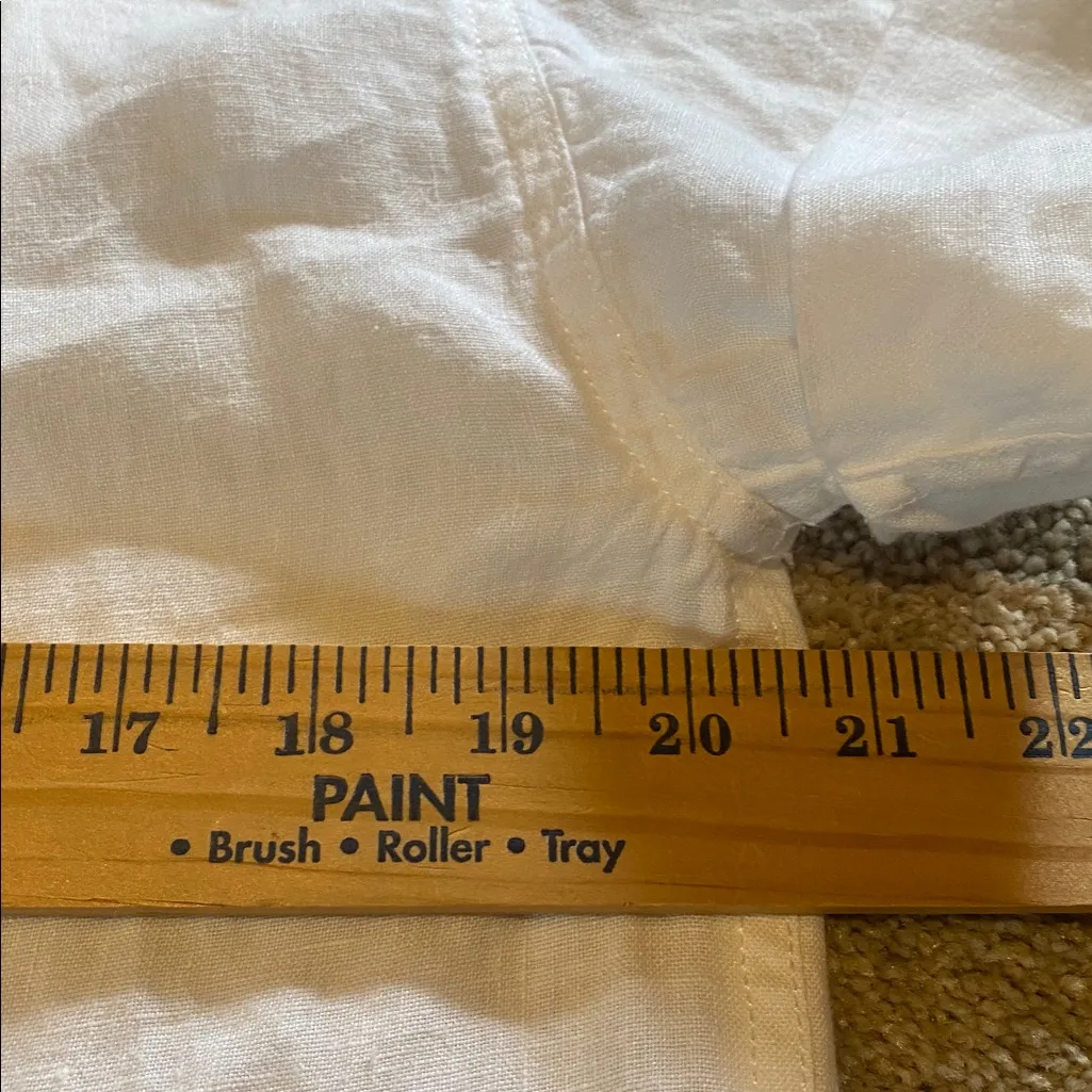 J Crew Capitaine Baird McNutt Irish Linen Shirt White XXS - Image 7