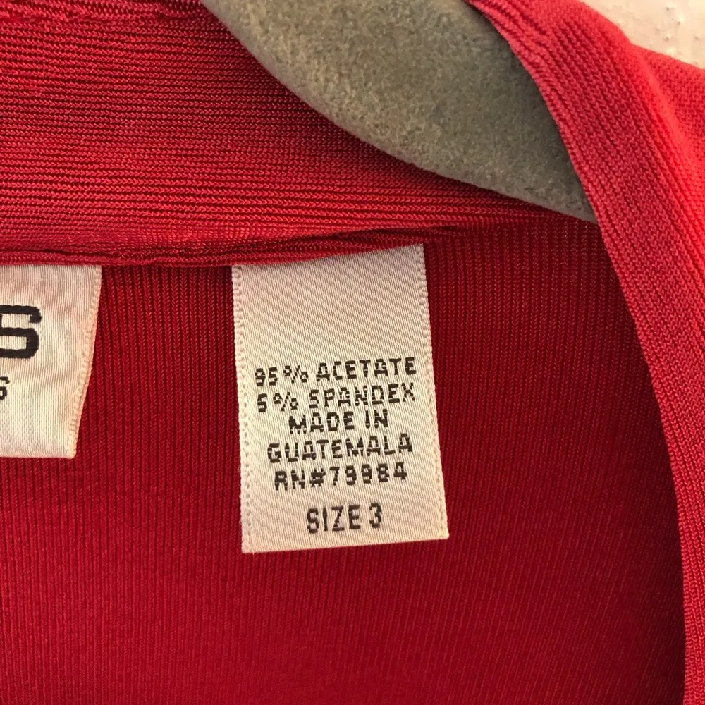 Chico’s Cardigan Travelers Collection Red Travel Open Front Cardi Sz 3 (XL) EUC - Image 4