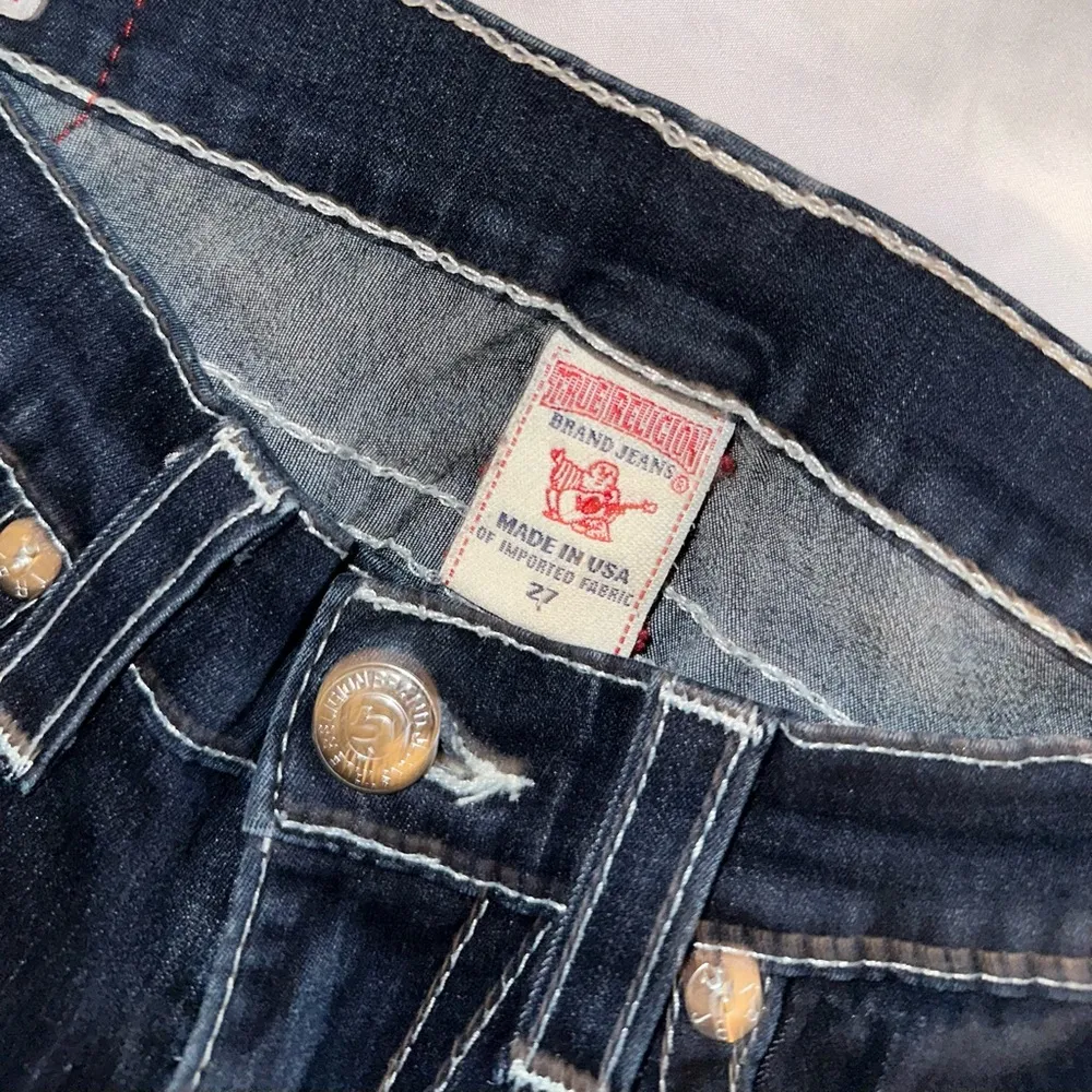 Authentic True Religion - Joey Y2K Dark Wash Jeans Size 27 – Iconic Horseshoe Stitch - Image 7