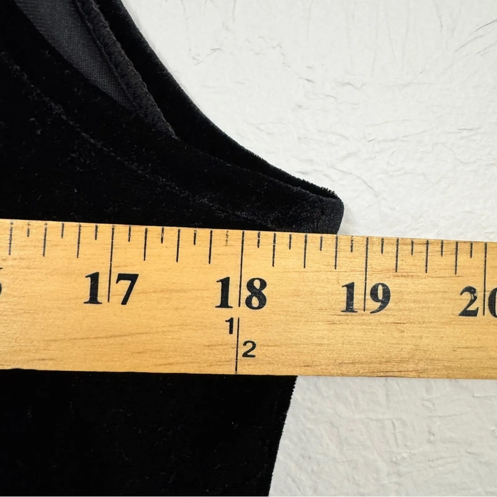 Vintage Black Velvet Maxi Dress Womens L Red Floral Print Sleeveless Formal 90s Size L - Image 4