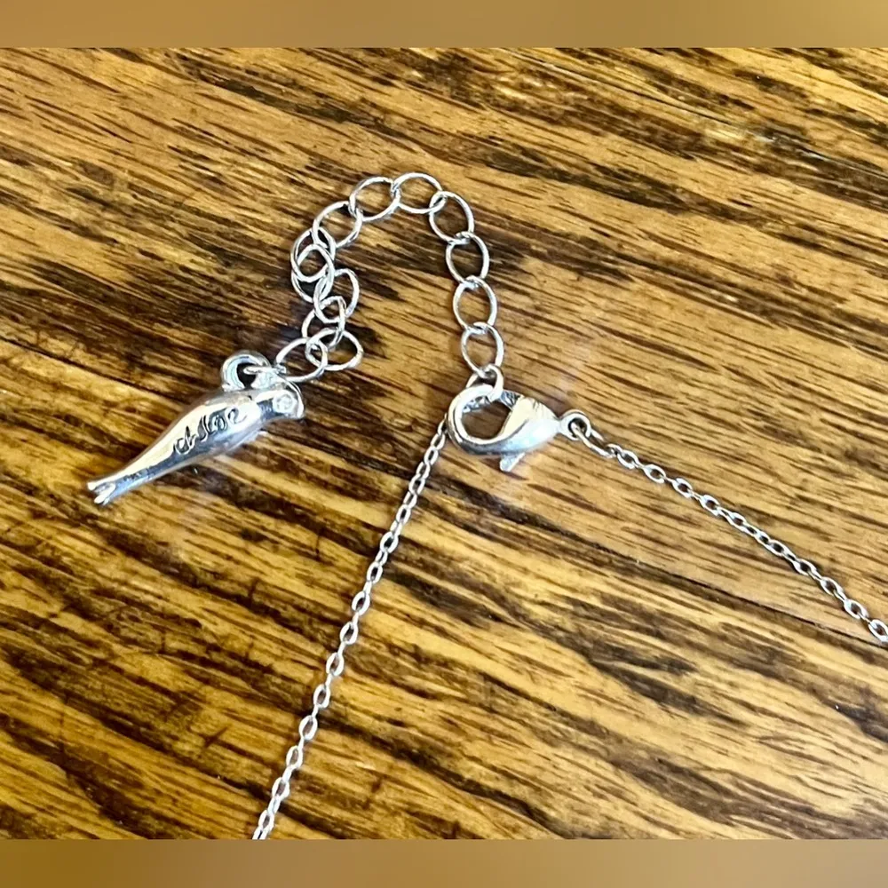 Chloe & Isabel Necklace and Bracelet set, Silver Tones, hammered silver look - Image 6