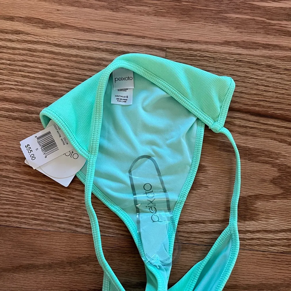 Peixoto green ribbed bikini bottom - Image 2