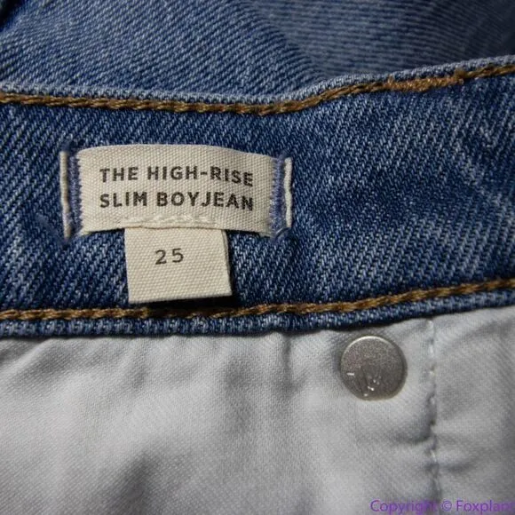 NEW Madewell High-Rise Slim Boyjean in‎ Neal Wash: TENCEL™ Denim, 25 - Image 13