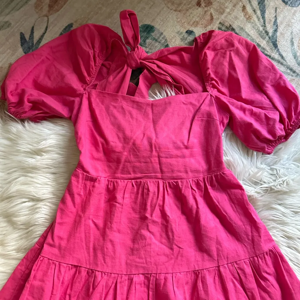 HELLO MOLLY Best Weekend Dress Pink - Image 9