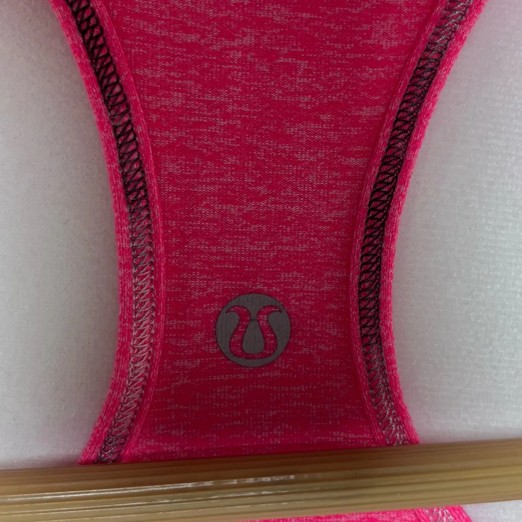 Lululemon Women's Racerback Tank Top Athleisure Active Neon Pink Size Large - Image 2