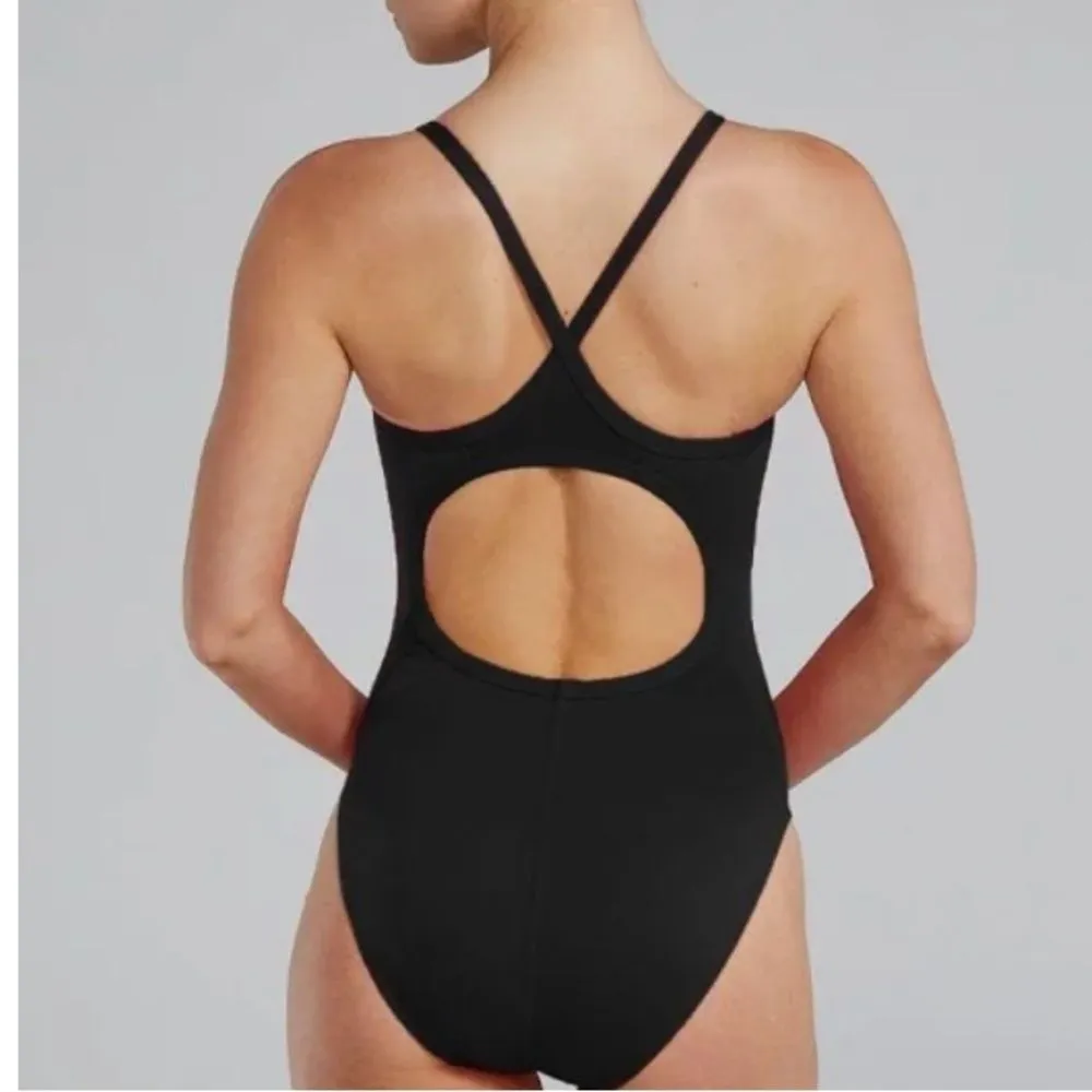 TYR Women's Solid Nylon Diamondfit Swimsuit, Black, Size 32, NWT Black - Image 2