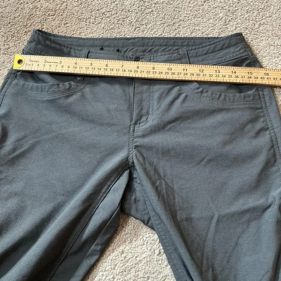Kuhl Womens Size 4 Capri Pants Gray Outdoor Hiking Zip Pockets Drawstring Hem - Image 5