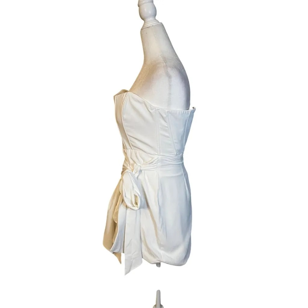 Lovers and Friends Avani Mini Dress in White XSmall New Womens Strapless - Image 7