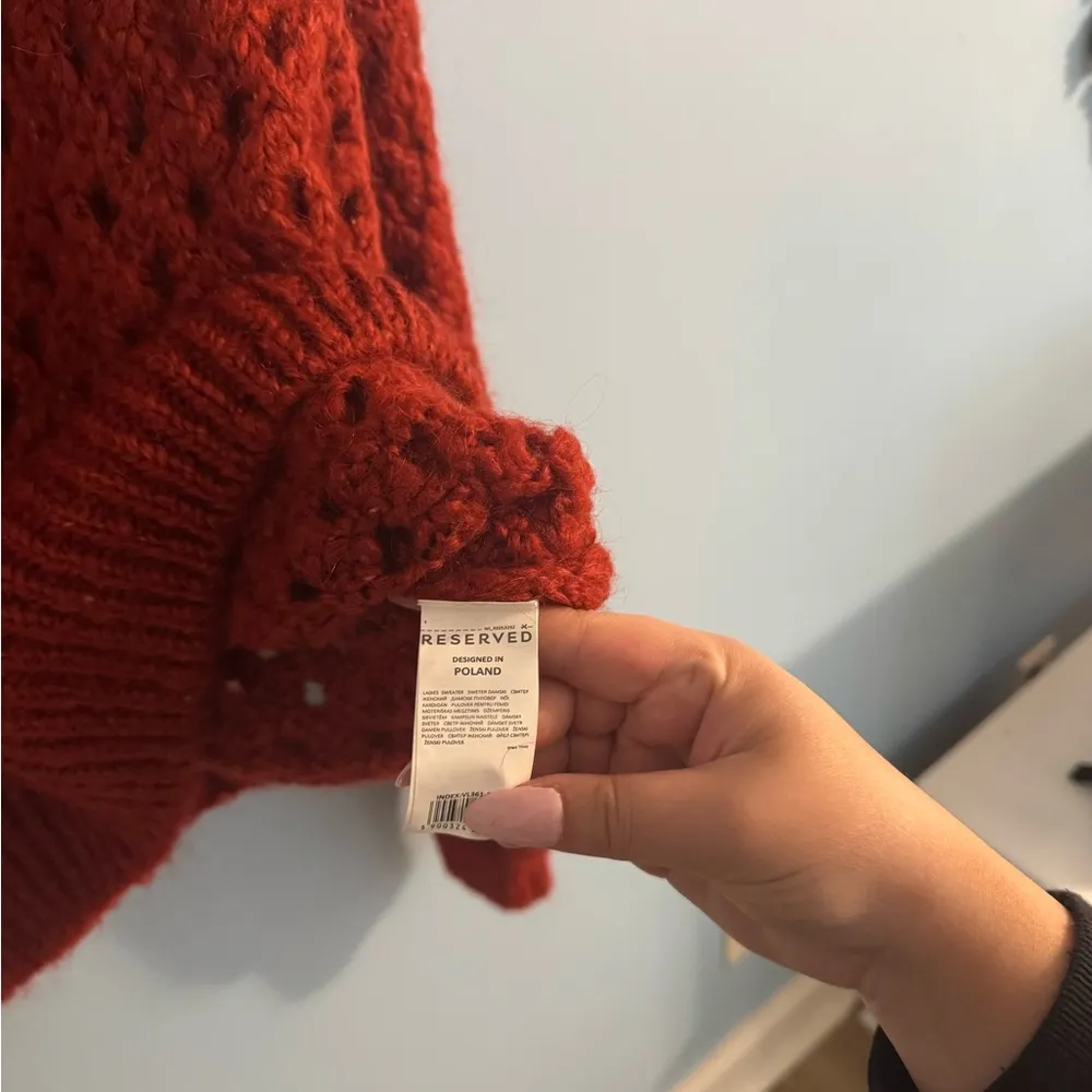 NWT reserved orange holy sweater size M wool blend Size M - Image 6
